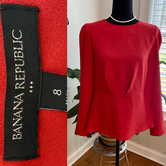 Banana Republic Tops - Banana Republic NWT Red Blouse